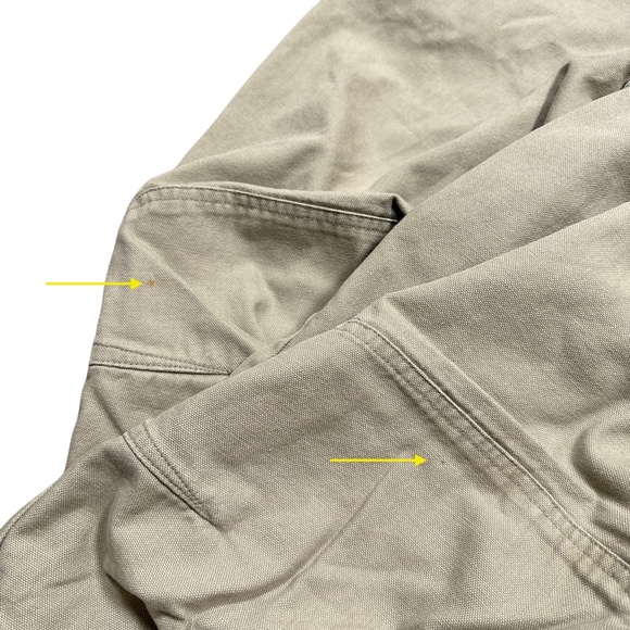 Vintage Y2K Nike ACG Relaxed Fit Khaki Tan Cotton Carpenter Pants Mens 34 - Picture 4 of 12